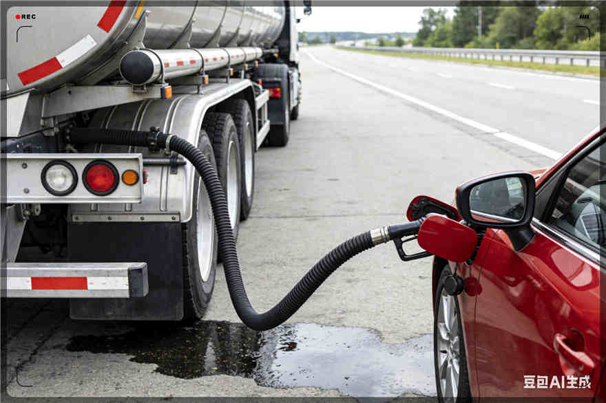 周村区汽车救援送水案例